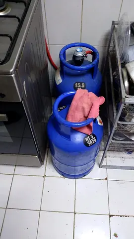 Two 15.5kg Blue LPG Gas Cylinders - Good Condition