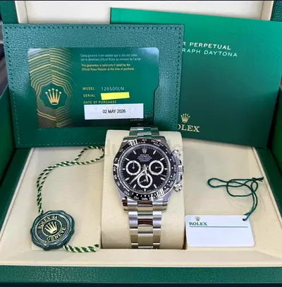Rolex Daytona Chronograph black dial new 2026 1:1 Clone With Box And Card