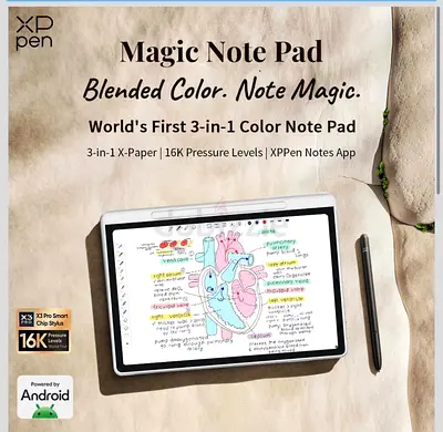 Brand New XPPen Magic Note Pad – Digital Drawing & Note-Taking Tablet!