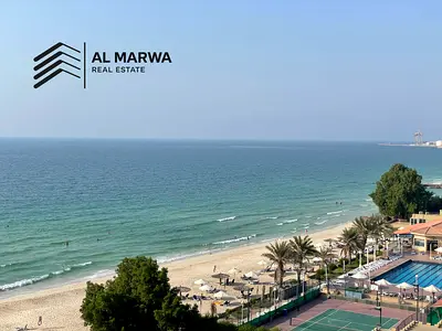 Beach View || Fully Upgraded 2BR || Private Beach || Chiller Free || Parking Free || All Amenities