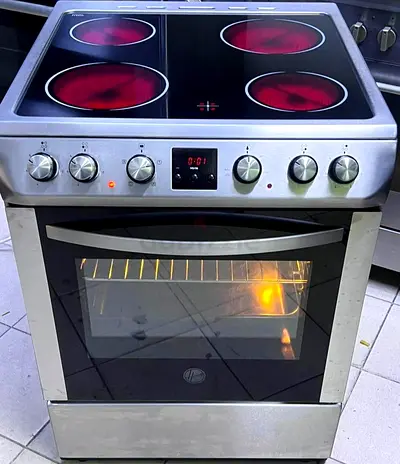 Stainless Steel Electric Ceramic Hob with Oven - Good Working Condition