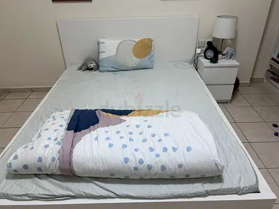 FULL Bedroom set: Bed, Study, Bookshelf, Dresses, Side Table