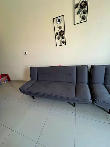 Grey 3-seater Sofa Bed (convertible) - Good Condition