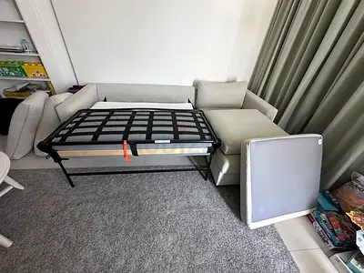 Ikea vimle L shape sofa bed with mattress