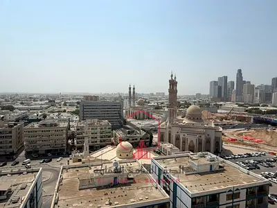 غرفة وصالة ثاني ساكن بالمجاز 2 باركن وجيم ومسبح مجاناً مع بلكونة ومساحات واسعة في برج حديث