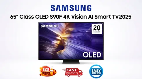 65 Inch OLED TV Abu Dhabi - Samsung OLED S90F 2025 - Like New, Original Box -FREE DELIVERY, WARRANTY