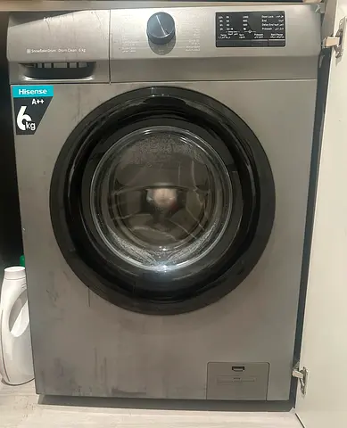 Hisense 6kg Front Load Washing Machine - Grey, Good Working Condition