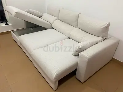 Great condition IKEA eskelstuna l sahpe sofa bed with storage