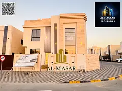 Spacious two-story corner villa with a roof terrace in Al Zahia, Ajman; freehold ownership available