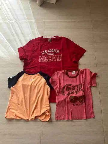 Selling three shirts for 40 AED (used)