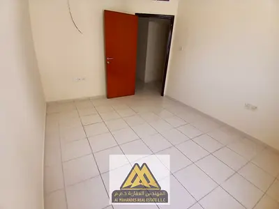 1BR with a large living room, closed kitchen, bathroom, free maintenance, free parking, AED 24K in