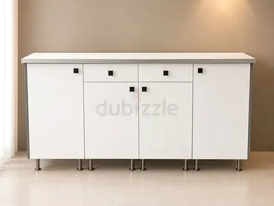 Modern White Sideboard Cabinet with Storage