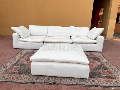 Marina Home feather 🪶 filled modular sofa with footstool