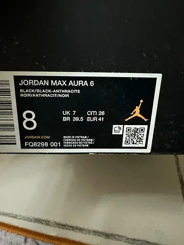 Nike Jordan Max Aura 6 – Black/Anthracite