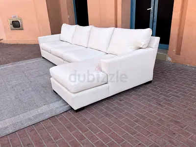 Crate&Barrel L Shape Sofa Beige