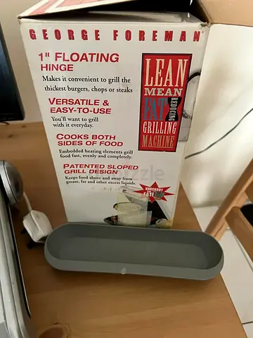 George Foreman Lean Mean Fat Reducing Grilling Machine (with original box)