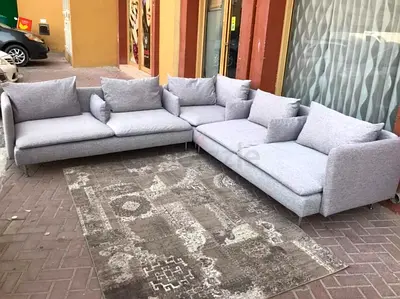 Ikea Sodhremn Corner _ Shape Sofa light gray