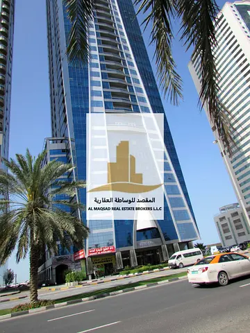 شقة غرفة وصالة للبيع في برج النخلة 1 كورنيش الخان