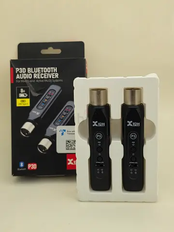 Pair of P3D Bluetooth Audio Receivers with packaging - unused condition