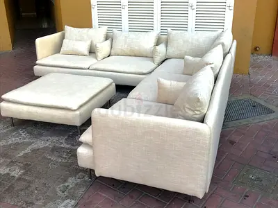 Ikeà Sodhremn Corner Sofa Beige without footstool