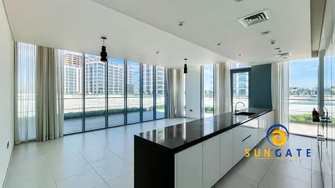 Corner unit , open equipped kitchen , private terrace