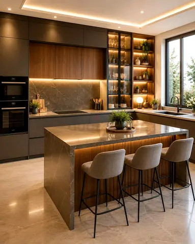 Modern design kitchen island