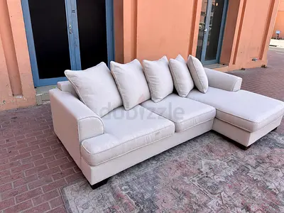 The One Kingston L Shape sofa beige
