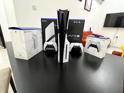 Sony PlayStation 5 Console with DualSense Controllers and Original Boxes