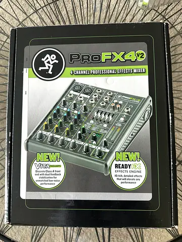 Selling a Mackie ProFX4v2 4-Channel Professional Effects Mixer in excellent condition.
