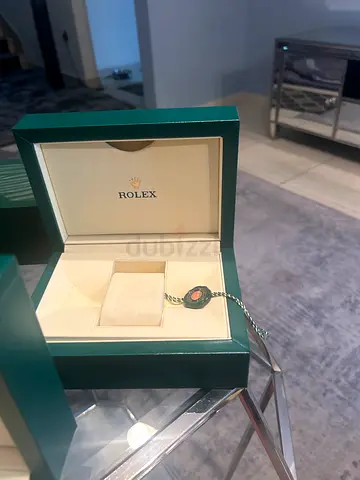 Green Watch Box with Tags — Good Condition