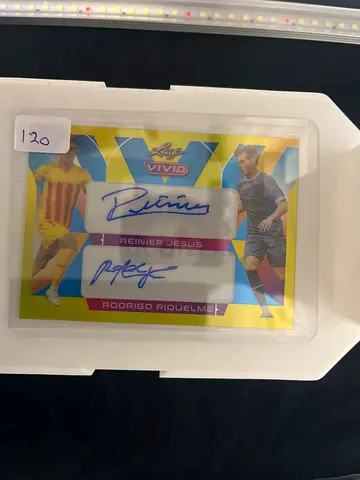 Dual-signed reinier jesus & Rodrigo Riquelme Football Trading Card /10
