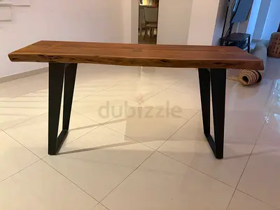 Crate and Barrel - Natural Wood Console Table