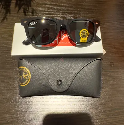 RAYBAY Ray-Ban Wayfarer-style Sunglasses with Case - Black