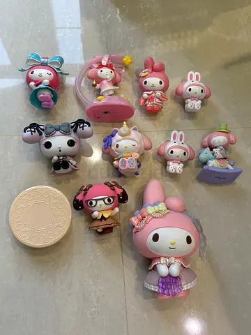 Sanrio My Melody Mini Figures Collection (11 pieces) - Good Condition