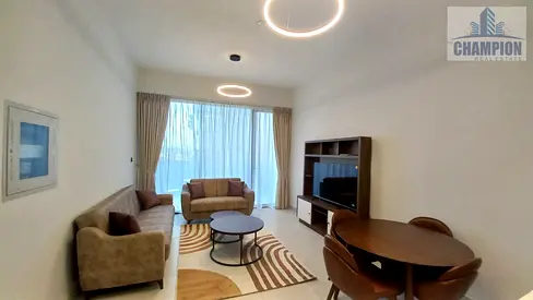 Furnished 1BR | Amal Tower | Modern Open-Plan Layout | Balcony City View