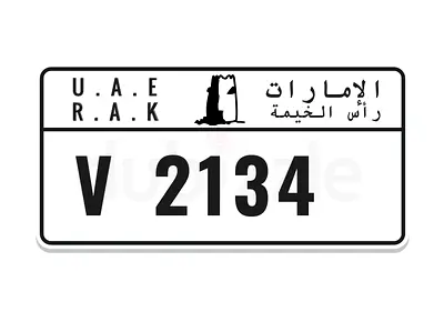 RAK V 2134 Fancy Number Plate | 4 Digit |