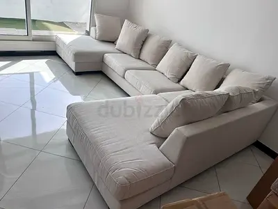 The One Kingston U Shape Sofa Beige