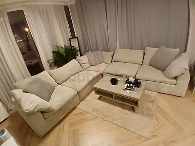 Pan Emirates Feather filled Sofa