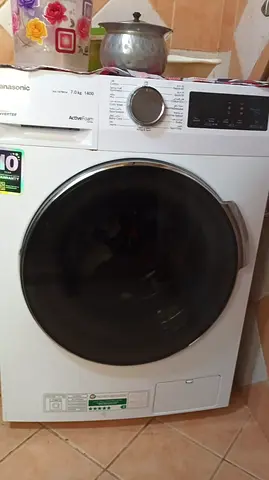 Panasonic Front Load Washing Machine - 7kg with 1400rpm, White (Perfect Condition) with 5star