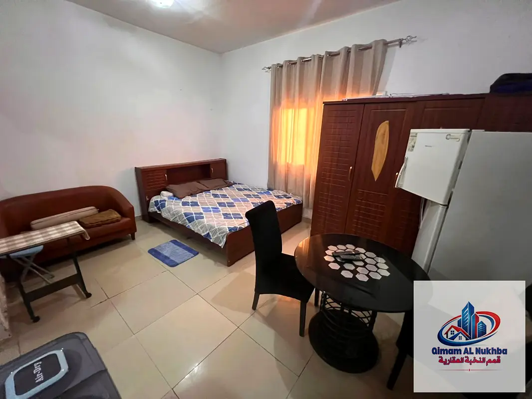Beautiful furnished studio in Al Nabaa with separate kitchen, central AC & gas, excellent space, ne