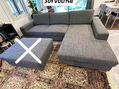 Ikeà Sorvoline L Shape Sofa dark gray Perfect Condition