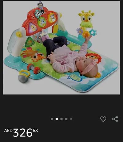 Baby play gym activity mat with toys and piano