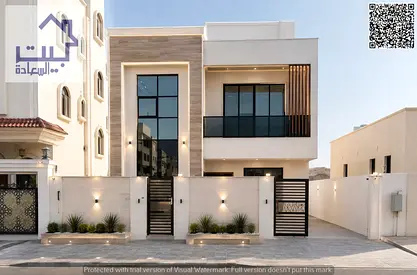 Modern villa: Al Yasmin Ajman. Excellent location, overlooking a front and back street, freehold, p