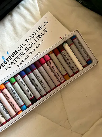 Art oil pastel water solubles