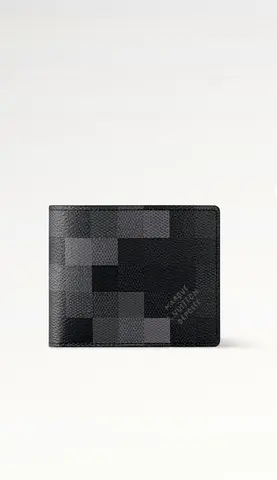 Louis vuitton mens slender wallet with box, bag and invoice