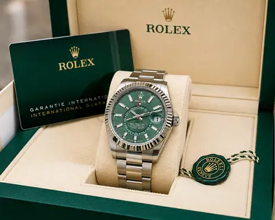Rolex Sky-Dweller 2024 – Mint Green Dial – Oyster Bracelet – Full Set