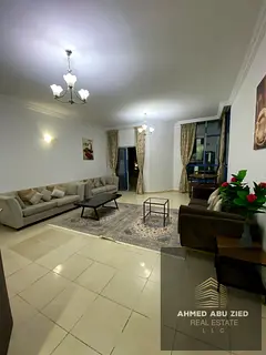 A distinctive two-bedroom apartment with a living room and a master maid's room, offering ample spac