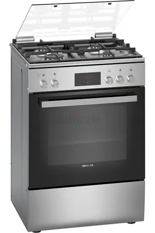 Siemens 4-Burner Gas Cooker with Oven - Stainless Steel