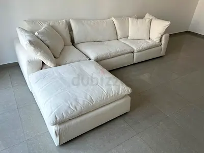 Comfortable The Loom Collection Sofa with footstool
