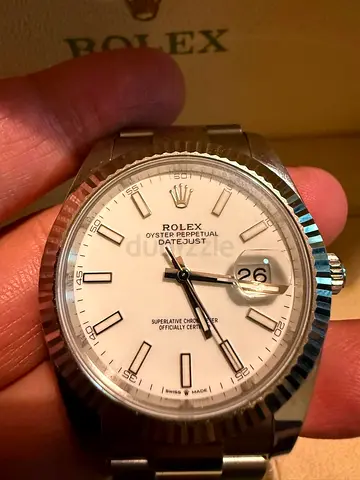 Rolex Oyster Perpetual Datejust Men's Watch - White Dial, Stainless Steel 41 MM.